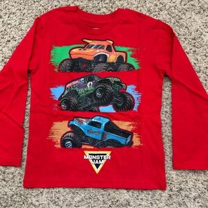 Monster Jam Red Long Sleeve Shirt